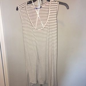 Black and White Striped Tank Top